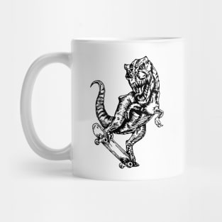 SEEMBO Dinosaur Skater Skateboarding Skateboard Skateboarder Mug